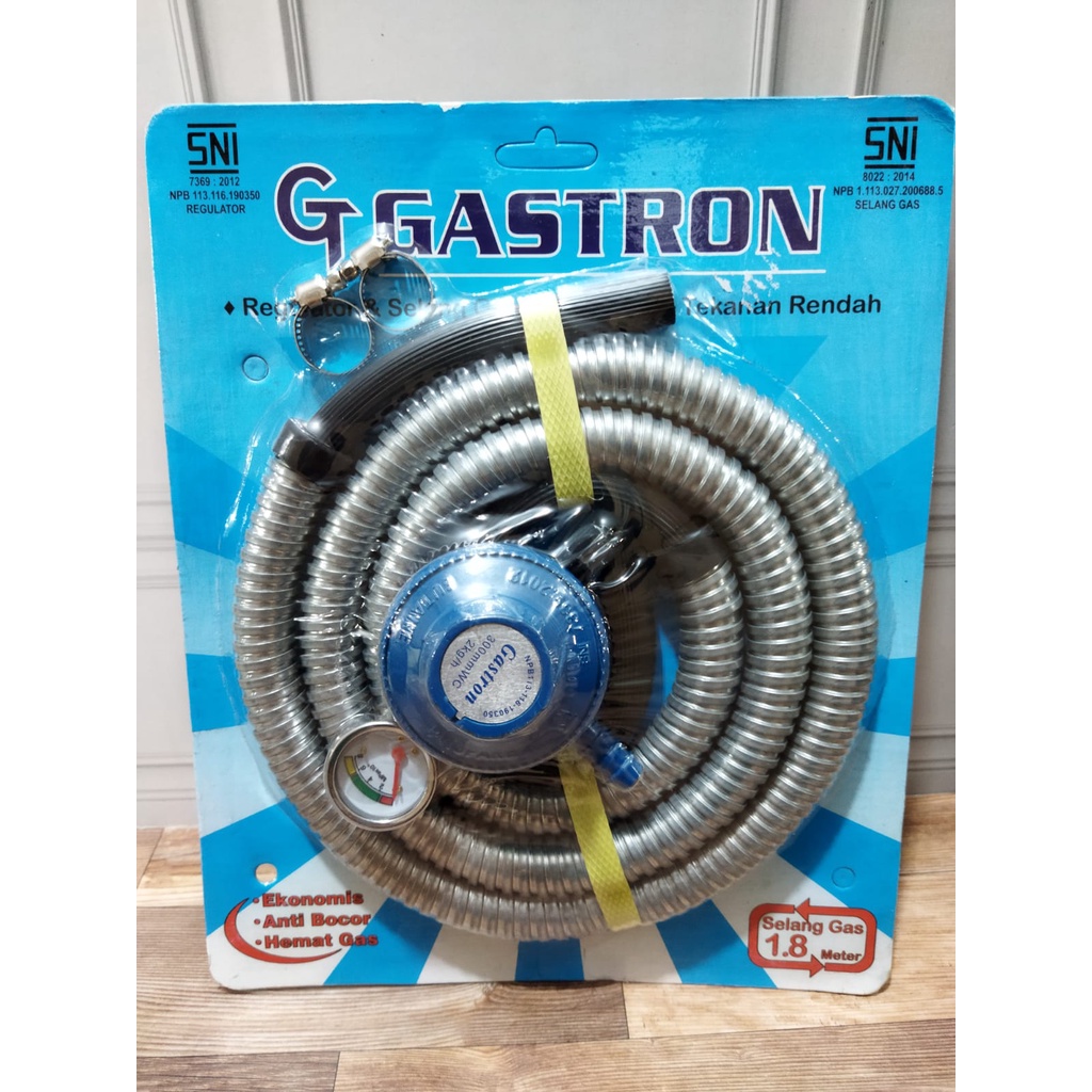 Paket Selang Gas + Regulator Gastron