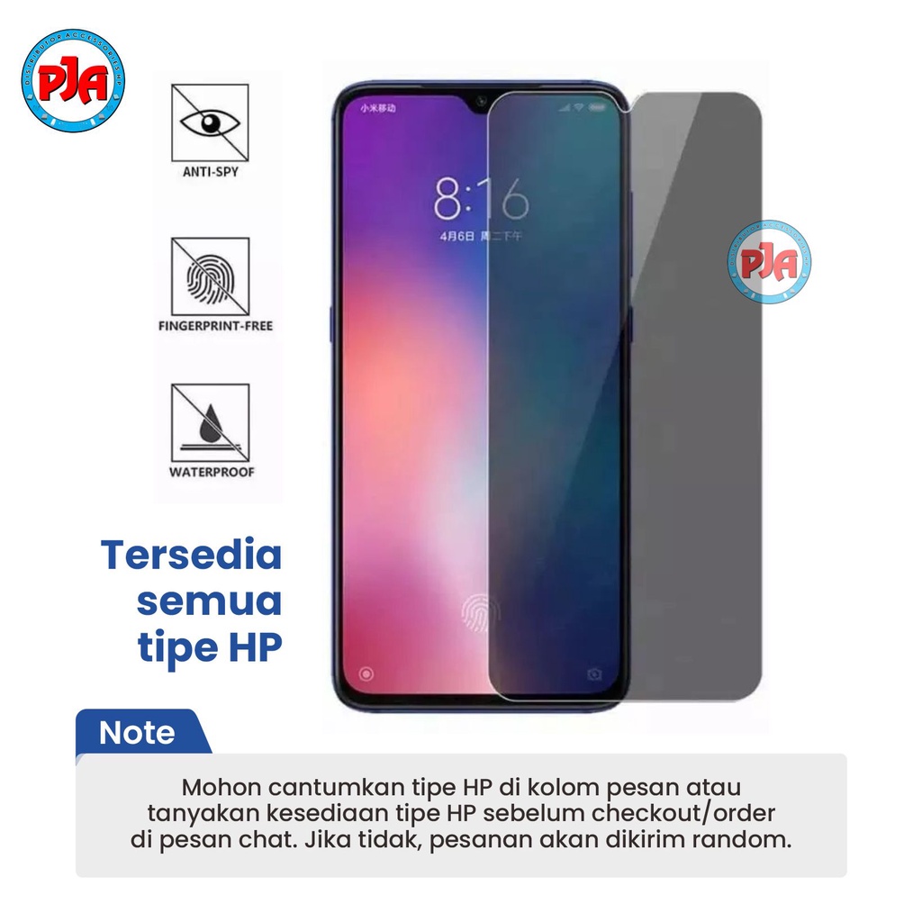 Tempered Glass Matte Anti Spy Privacy Premium