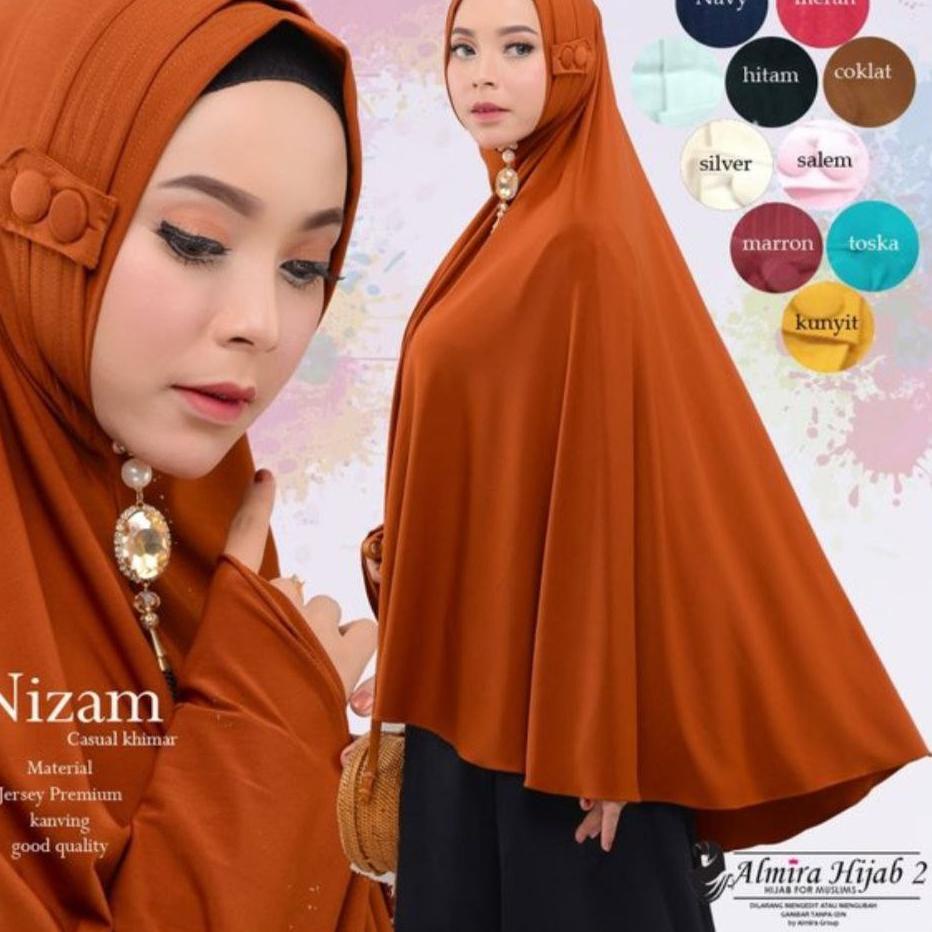 Hijab Instan Jumbo NKancing Jilbab Model Baru 2021 Kerudung Cantik {TWL.18Oc22ᴳ}