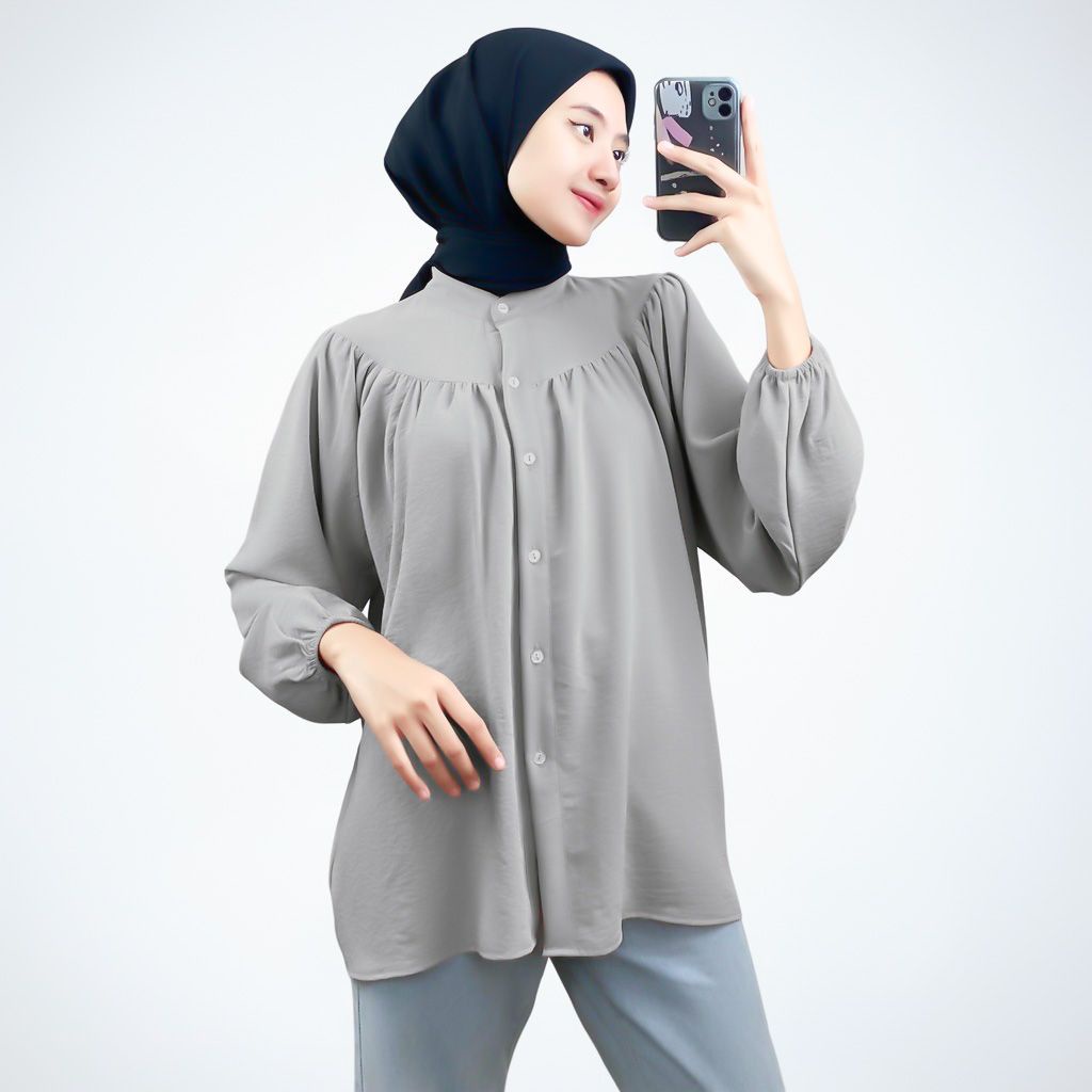 BEFAST - ZFS OOTD Blouse FRANCI / RASHIFA SHIRT BLOUSE / Blouse Kekinian Remaja ABG / Fashion Wanita Hijab / Blouse Terlaris / Termurah / Outfit Wanita Trendy / Atasan Wanita lengan Panjang / Blouse Polos formal / Pakain Casual wanita