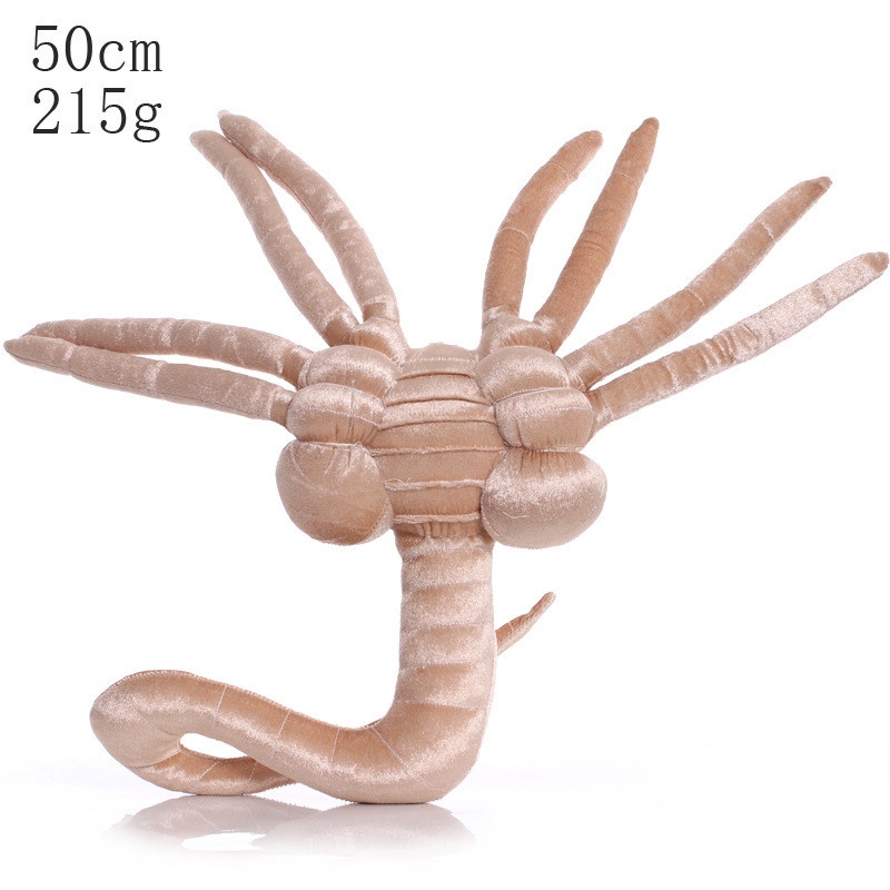 Action Figure Alien Ukuran Besar Mainan Boneka Predator Facehugger 50CM 115CM Bahan Plush Untuk Anak / Dewasa