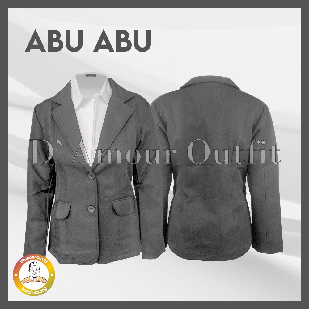 Jas Blazer Wanita Jas Kerja Kantor Cewe Polos Dewasa Anak Jaket Blezer Cewek Pakaian Formal Kantoran Dasar Hitam Blezer Kantor Wanita Premium Jas Wanita Slimfit Resmi Kantoran, Jas Kawinan Jas Blazer Standar &amp; JUMBO Tipis Ootd Korean Style | Damour Outfit