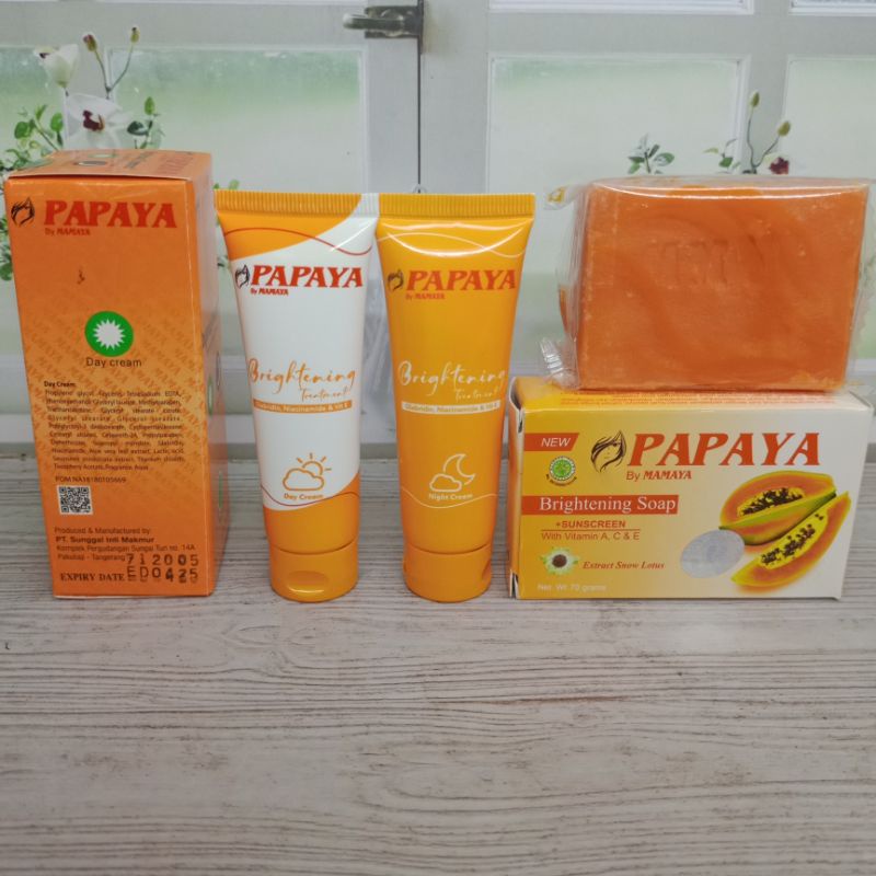 Paket Cream Pepaya+Sabun Mamaya