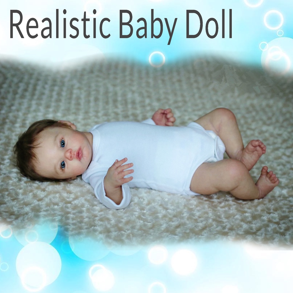 Reborn Realistic Baby Doll, Boneka Bayi Silikon
