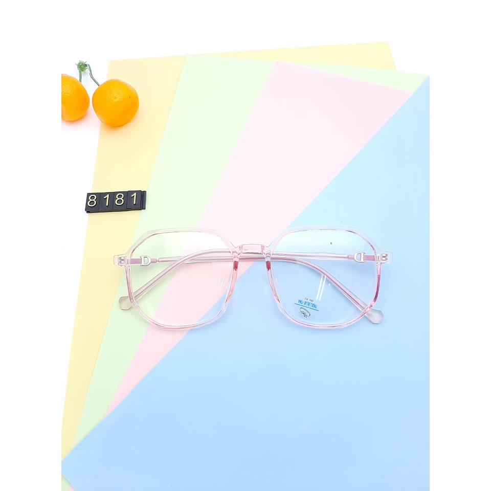KACAMATA WANITA/PRIA FASHION ANTIRADIASI/FRAME KACAMATA 8181/