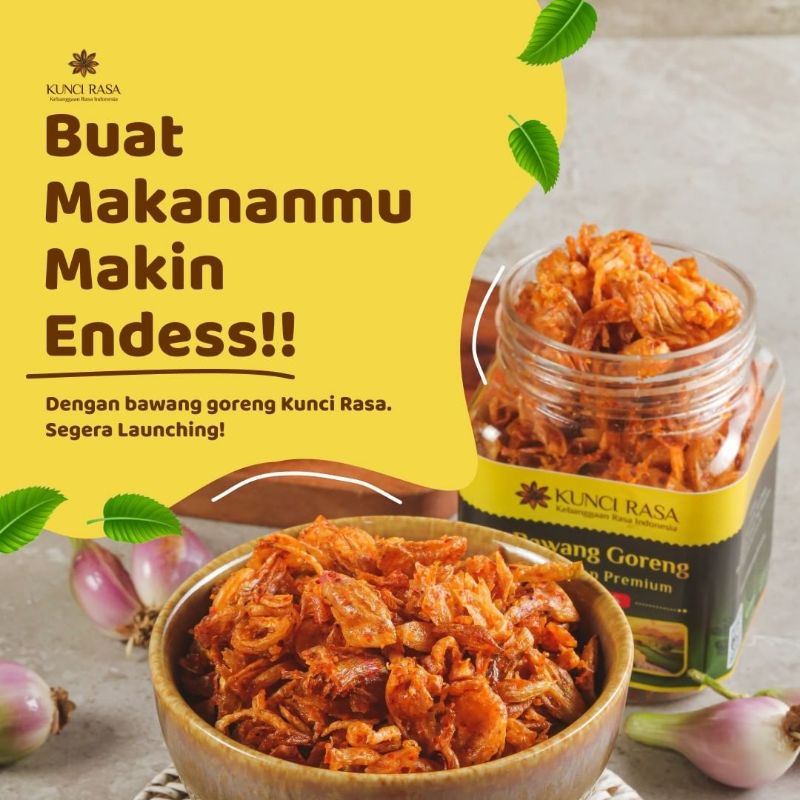 

Bawang Goreng Kunci Rasa 50gr dan 120 gr