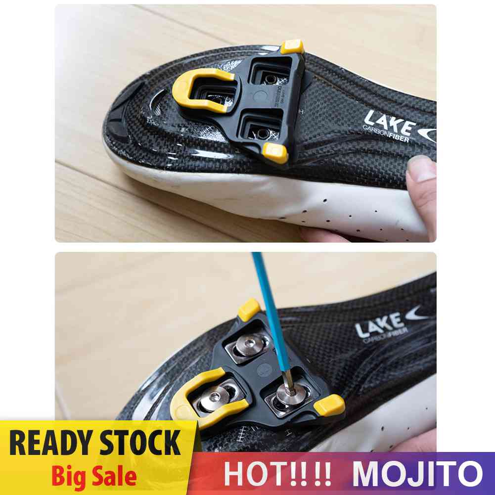 Cleat Pedal Sepeda Adjustable Anti Slip Warna Hitam