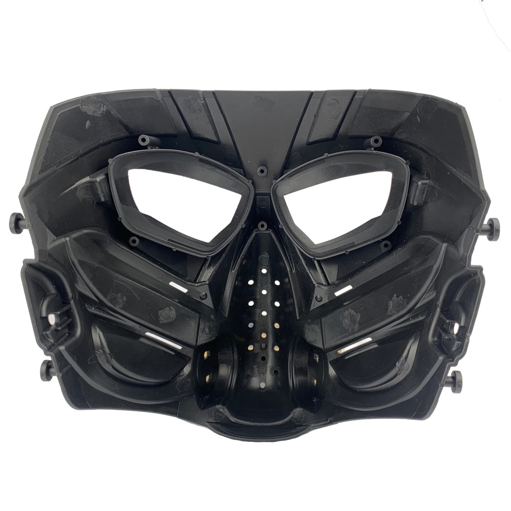 Masker Topeng Airsoft Gun Paintball Full Face Anti Fog Model Alien - WST01 - Black