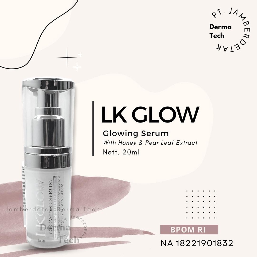 Serum Totol Flek BPOM RI LK Glowing Honey Pear 20ml menyamarkan flek noda hitam