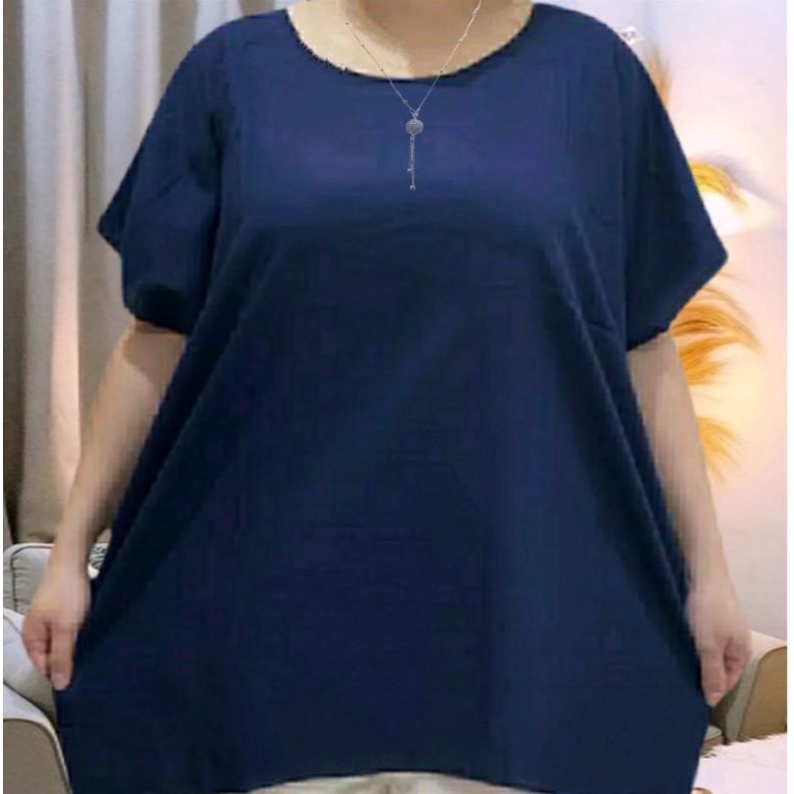 atasan polos super jumbo wanita LD 143 CM BIG SIZE baju santai bali jumbo polos wanita baju polos big size wanita bahan rayon premium quality halus lembut dan adem