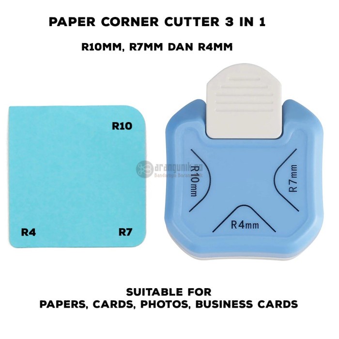 

Jualan Corner Puncher Rounder Kertas Kartu 3In1 R10Mm R7Mm R4Mm Berkualitas