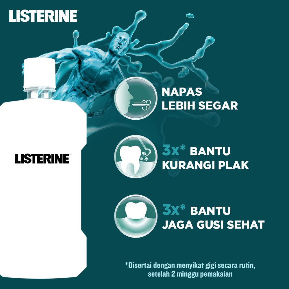 Listerine Cool Mint 500ml | Mouthwash Obat Kumur Mulut