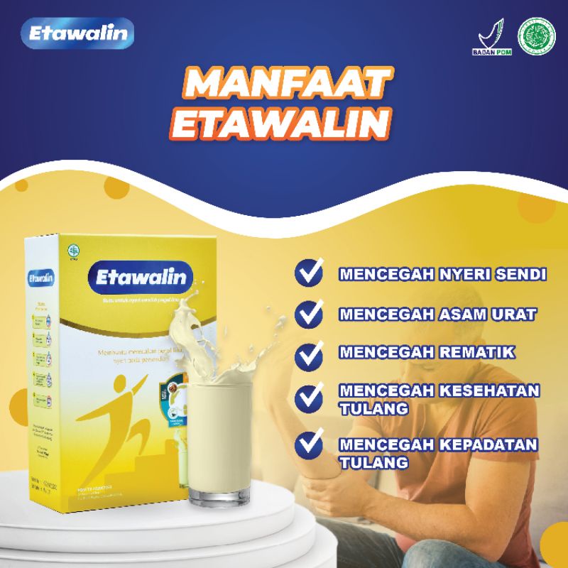 ETAWALIN -  MINUMAN SUSU YANG TERBUAT DARI SUSU KAMBING ETAWA ASLI YANG DIPADUKAN DENGAN 5 HERBAL ALAMI YANG SANGAT BERGUNA UNTUK MENINGKATKAN KESEHATAN DAN KEPADATAN TULANG / PAKET 1 BOX