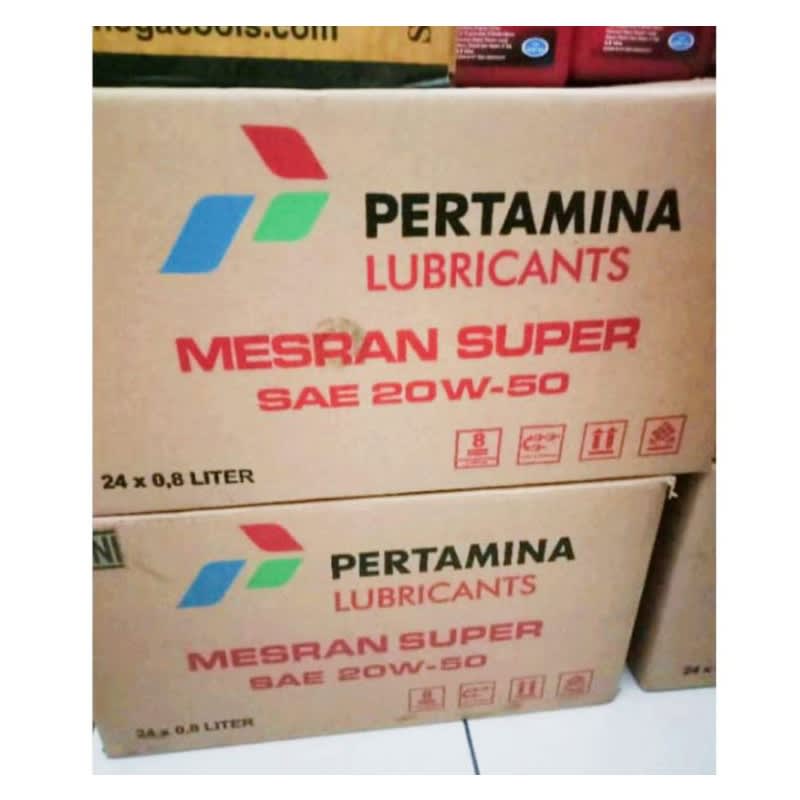 Oli Mesran super... 800 ml 20 W - 50 sae...1 dus isi 24 btl.