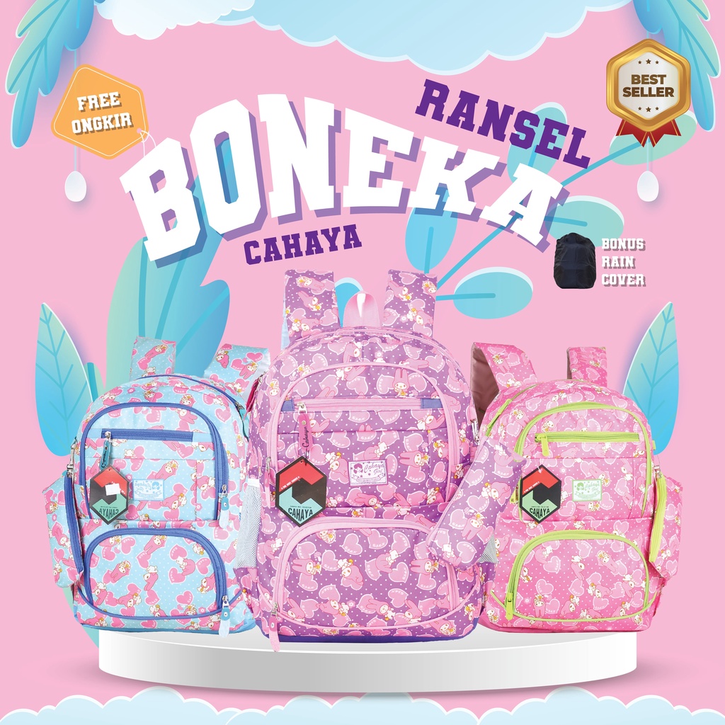 Tas Lucu Anak Sd Best Seller Ransel Karakter Kitty Boneka Termurah Backpack Gendong Bonus Tempat Pensil