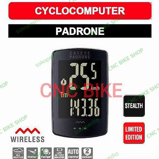 Speedometer Sepeda Wireless Cat Eye Padrone Stealth Edition