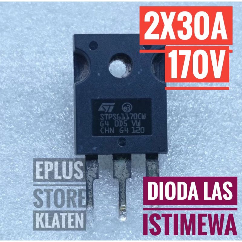 Dioda STPS61170CW ultrafast 2x30A 170V DIODA LAS SMPS Switching DD102