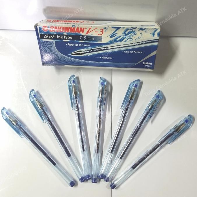 

Kualitas terbaik] Pulpen SNOWMAN V3 0.5mm biru
