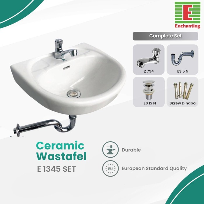 Washtafel Wastafel Cuci Tangan Enchanting E1345Set