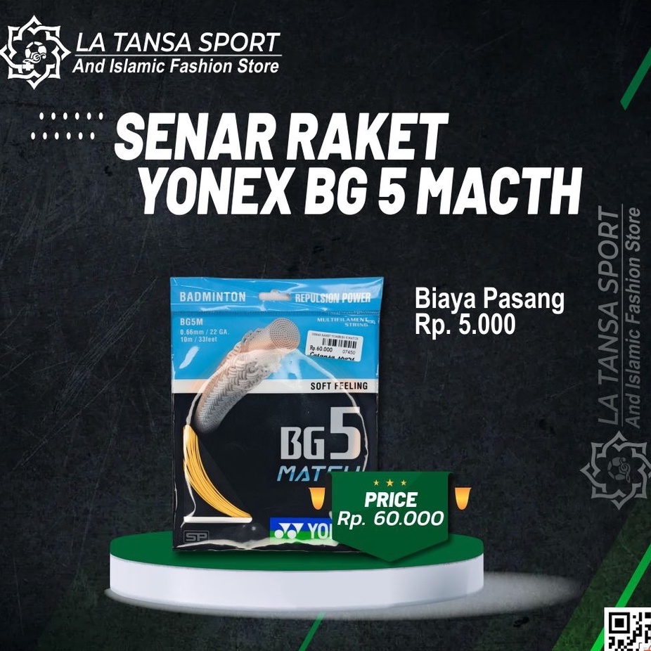 SENAR RAKET YONEX BG 5 MATCH SOFT FEELING