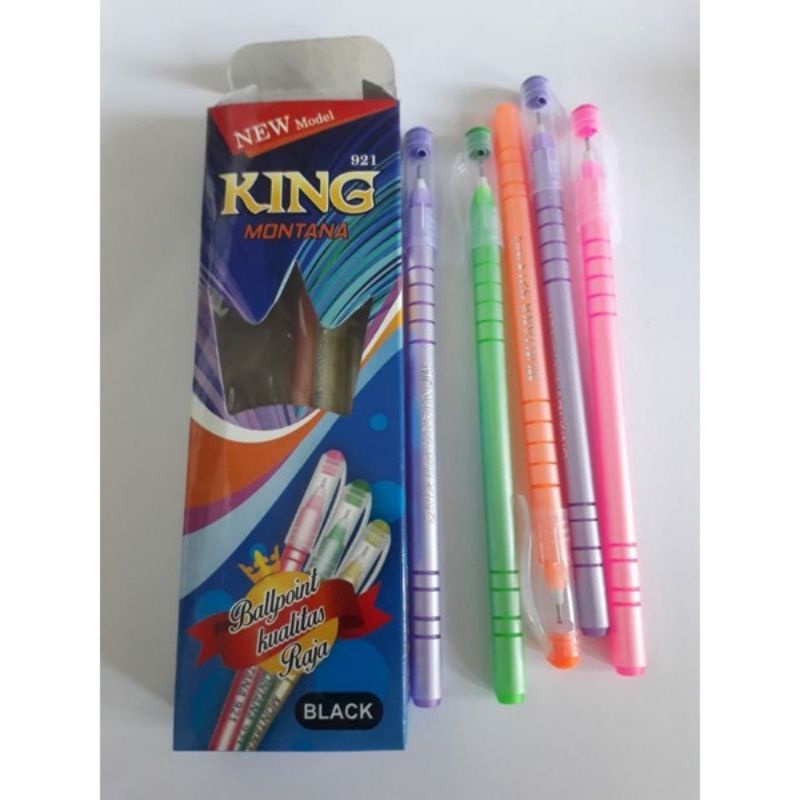 

bolpen king ulir 921 hitam