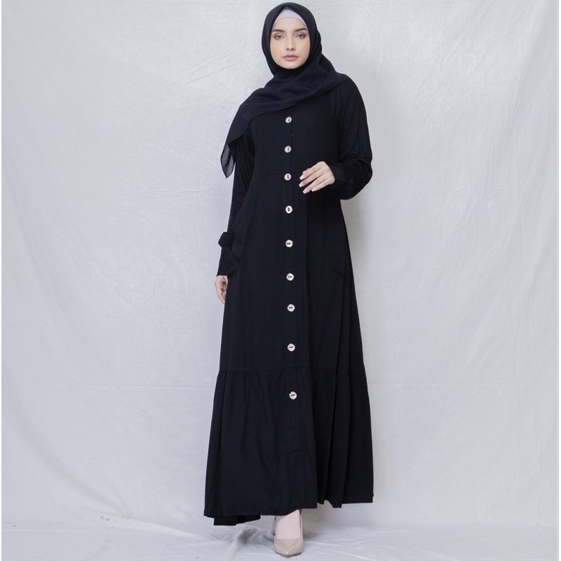 Button Dress Anggianirini X Aznii Official I Dress Wanita Kekinian Casual