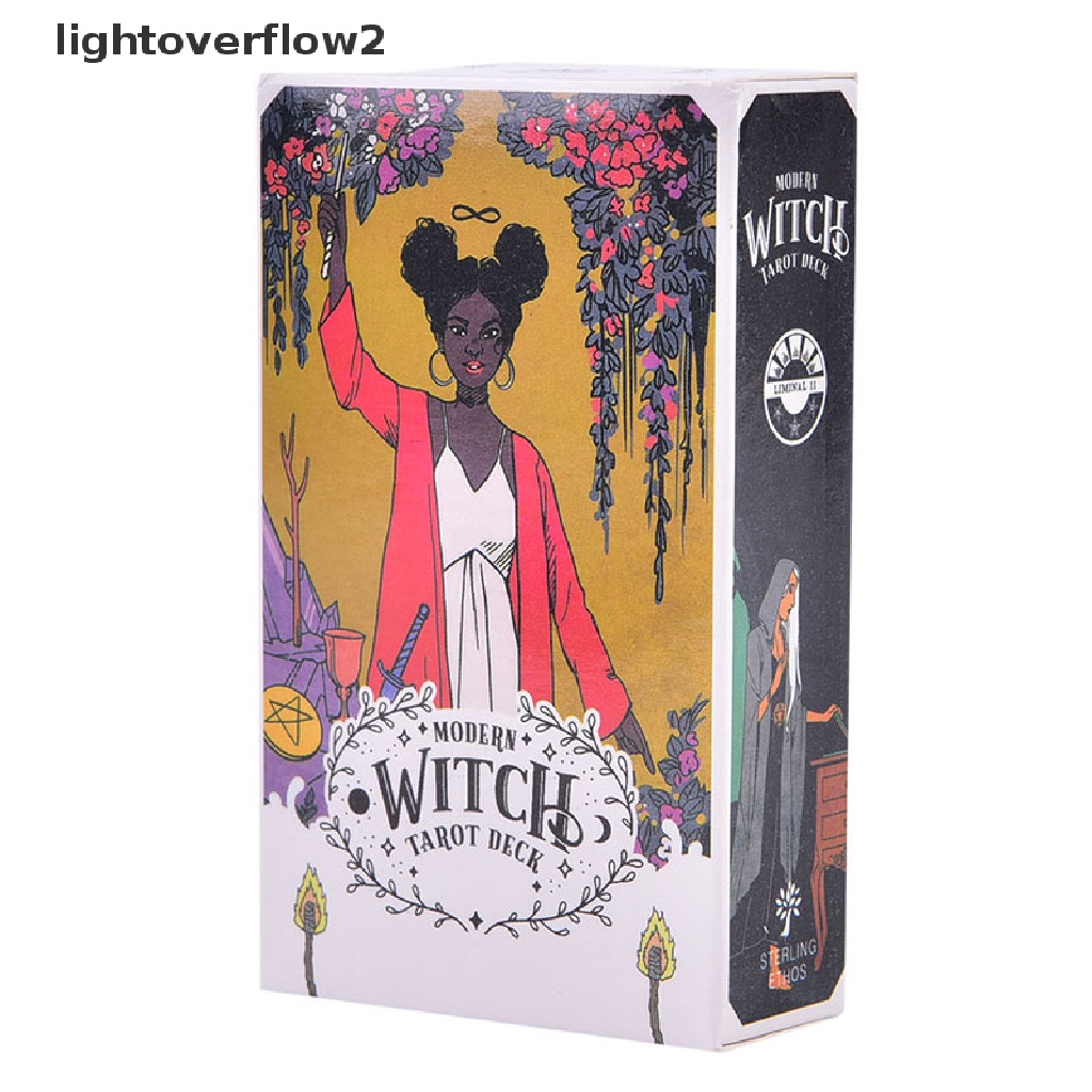 (lightoverflow2) Kartu Tarot Gambar Penyihir Modern Untuk Hadiah / Pesta