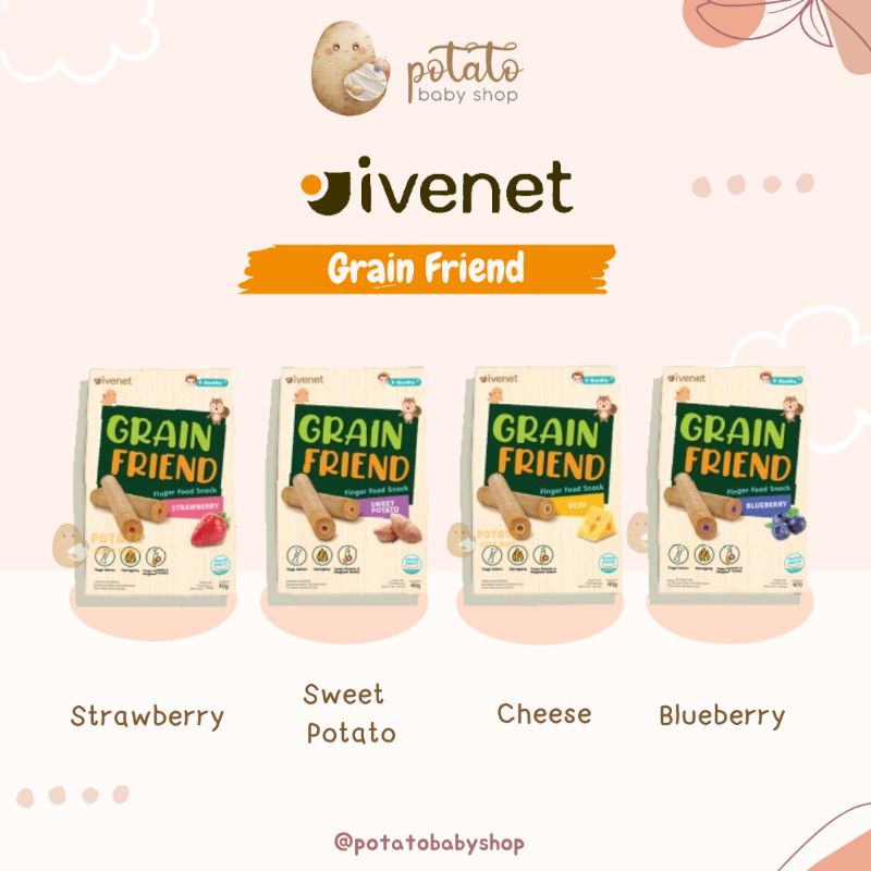 Ivenet Korean Snacks - Grain Friend Biscuit 9m+