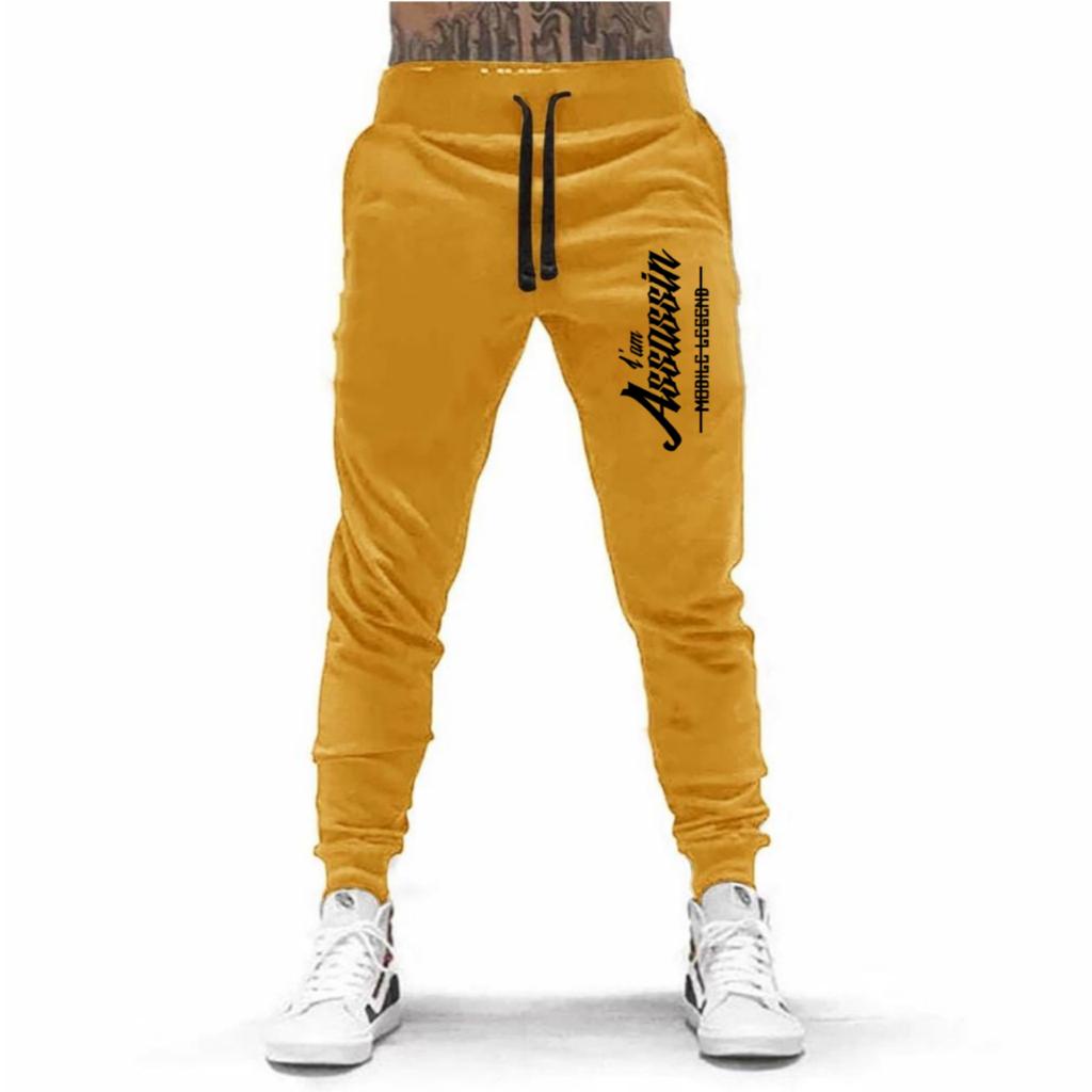 CELANA PANJANG JOGGER I AM ASSASSIN BAHAN FLEECE TEBAL / NYAMAN DIPAKAI KUALITAS BAGUS