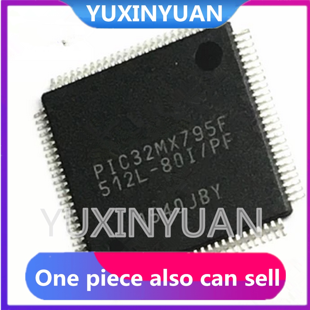 Pic32mx795f512l-80i/pf PIC32MX795F512L QFP100 Sirkuit Terintegrasi IC Single chip MCU 32BIT 512KB FLASH 1pcs/lot 新口