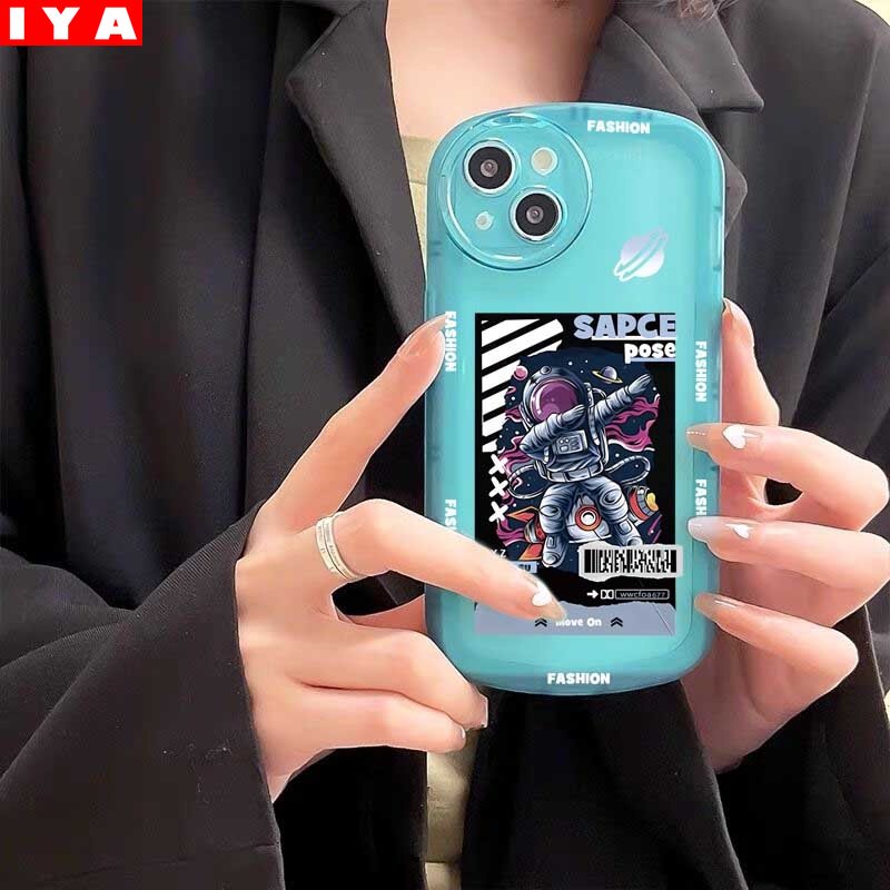 Casing Silikon Redmi Note 11S 11 Pro 10C 10A 9C 9T 9A 10 5G 10S 9 8 Pro 7 Poco M3 X3 Pro Motif Astronot