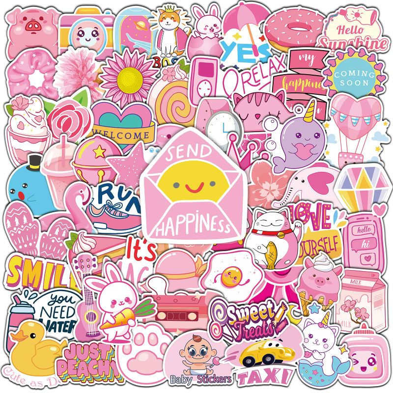 

Stiker Aesthetic Pink Pack Style 260330