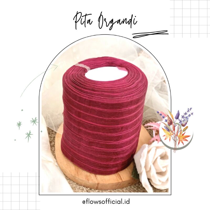 

PITA ORGANDI UKURAN 1 CM / PITA HAMPERS / POTA BOUQET