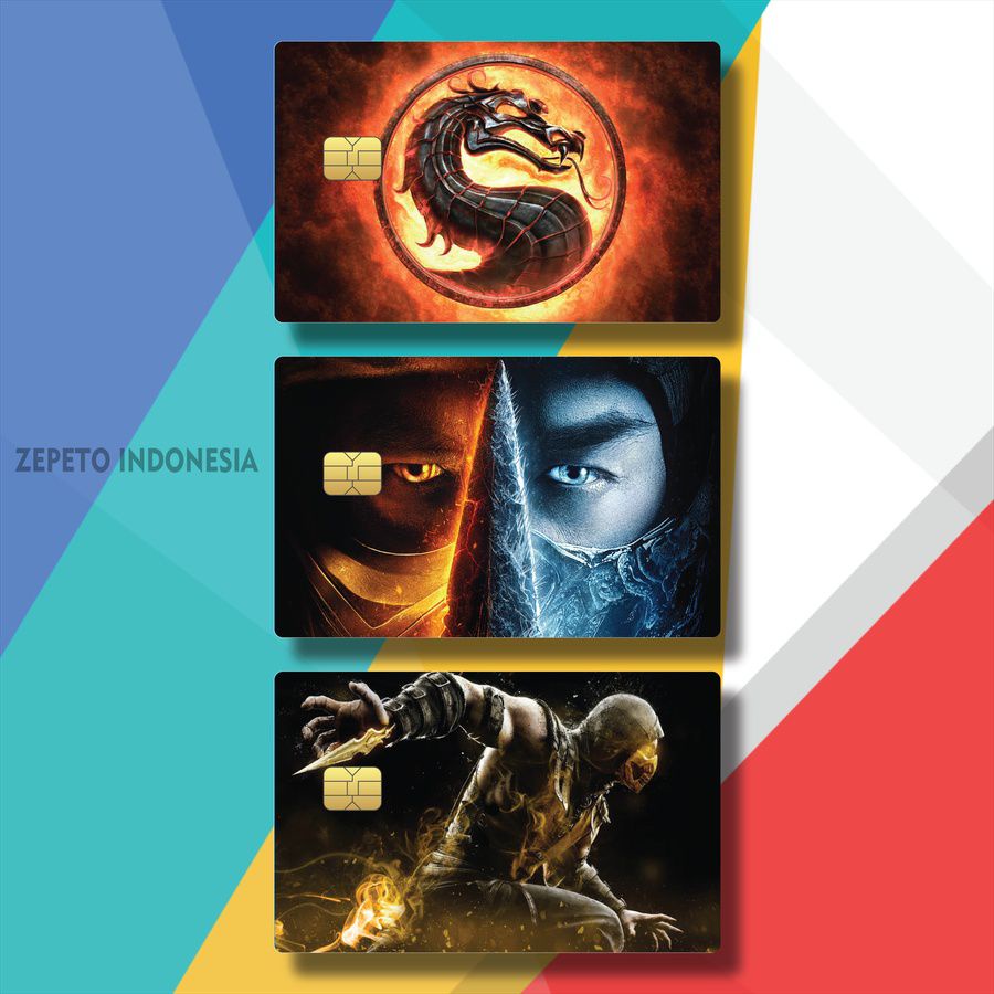 21-32 CASING ATM GAME MORTAL COMBAT E3RYT/9BC2K/ SKIN CARD GAME MORTAL COMBAT LOGO / STICKER ATM CAR