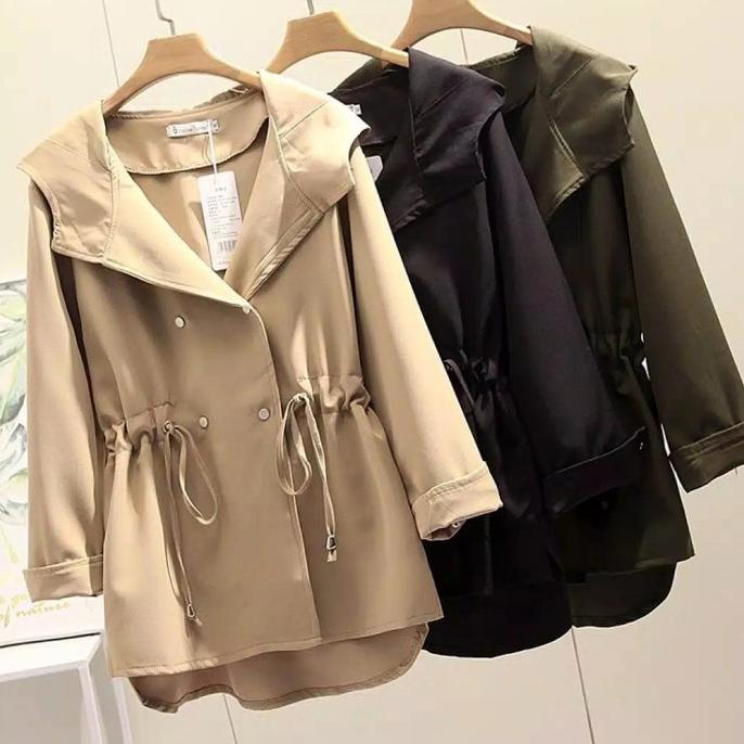 Heluis Parka Jaket Wanita Outwear Fashion Outer Jaket Parka