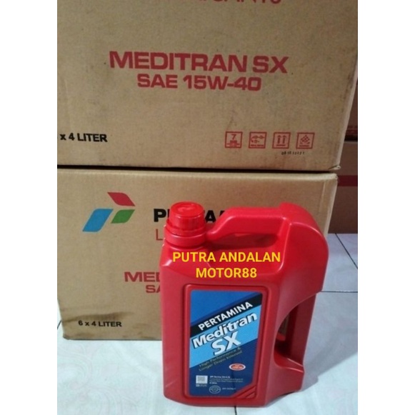 Oli Meditran SX..4 Liter..15 W - 40..1 dus isi 6 btl