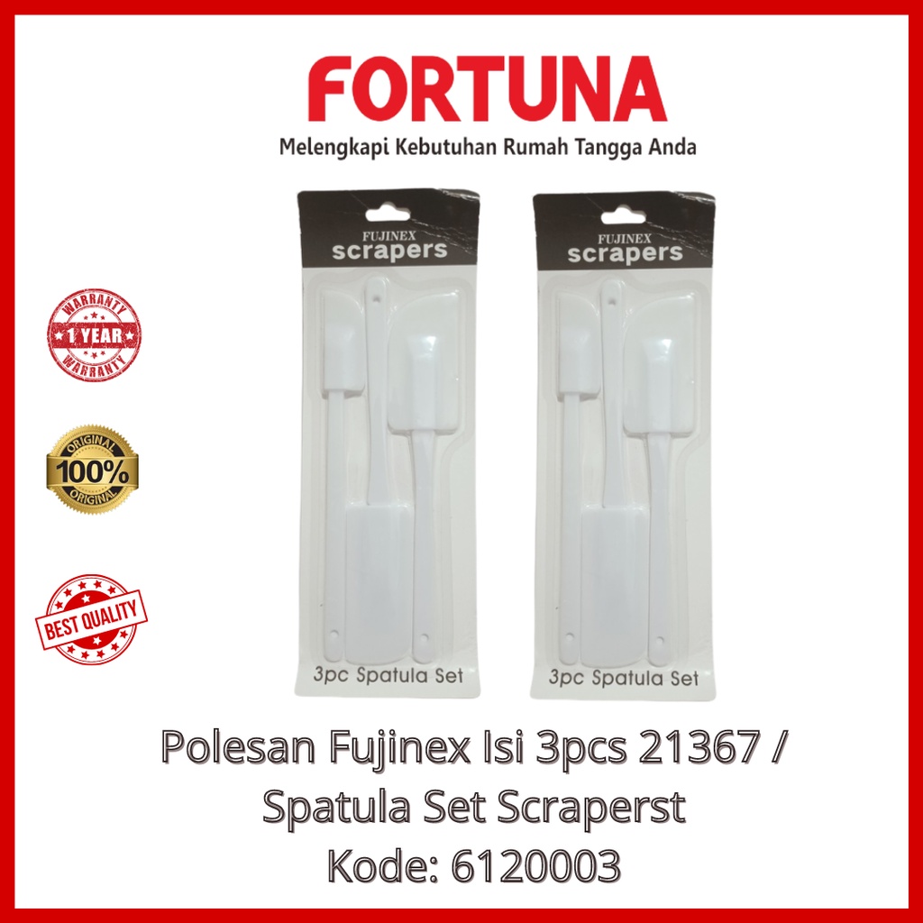 

Polesan Fujinex Isi 3pcs 21367 / Spatula Set Scrapers