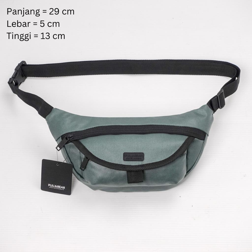 Tas Pinggang Pull &amp; Bear Waistbag Pria Import Mirror Original