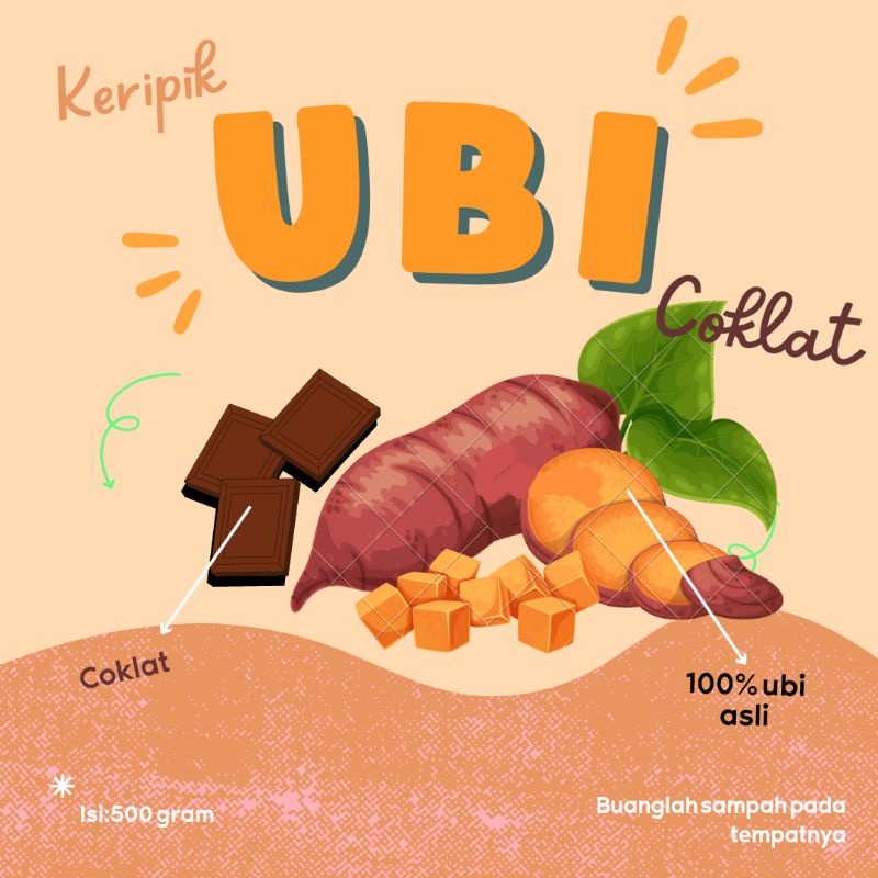 

keripik ubi rasa coklat