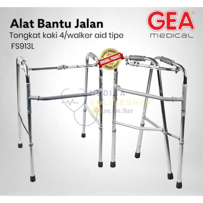 Walker Alat Bantu Jalan Terapi Tongkat GEA FS913 Original Gea
