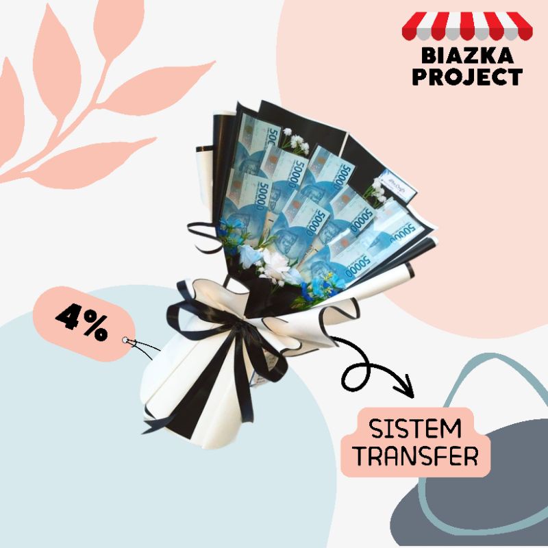 Bouqet Uang Asli untuk Hadiah Ulang tahun Pernikahan Wisuda