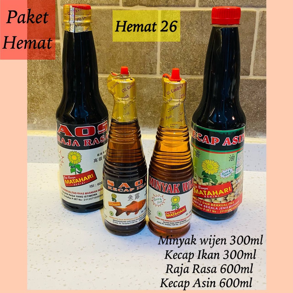 

Paket Hemat 26 | Halal | Cap Bunga Matahari