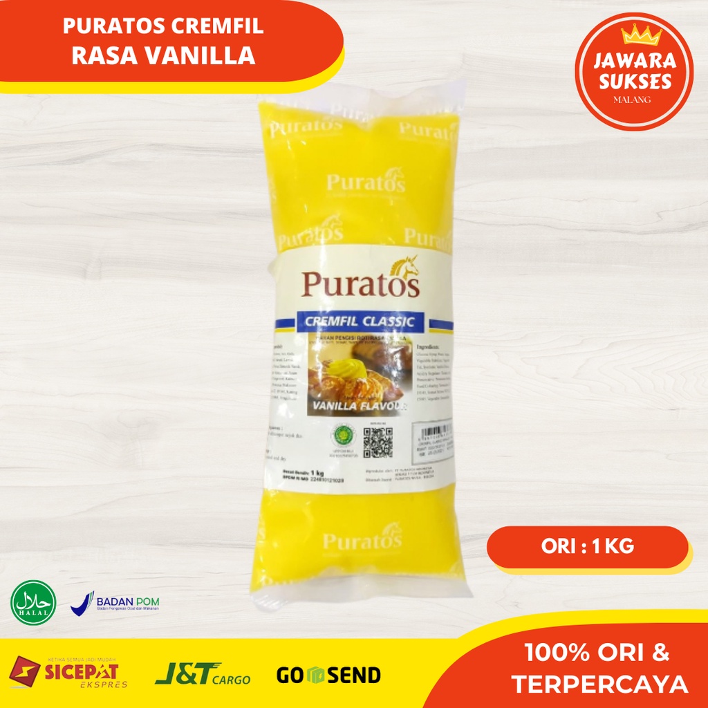 

PURATOS Cremfill Vanilla 1kg | Puratos Filling isian rasa Vanila
