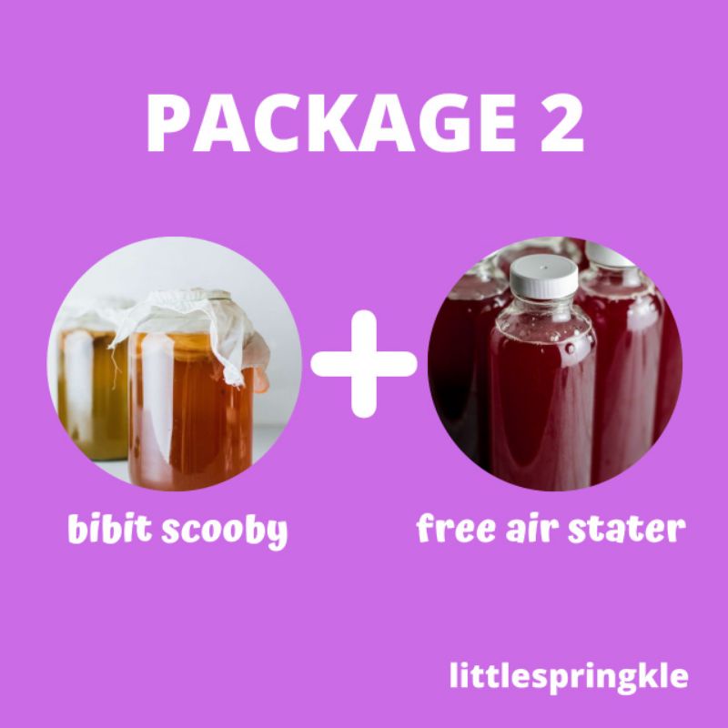 

BIBIT SCOOBY JAMUR KOMBUCHA UKURAN JUMBO 18X19,5 FREE AIR STATER 250 ML