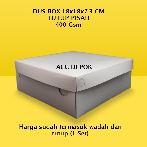 DUS NASI KOTAK NASI 18X18 KARDUS