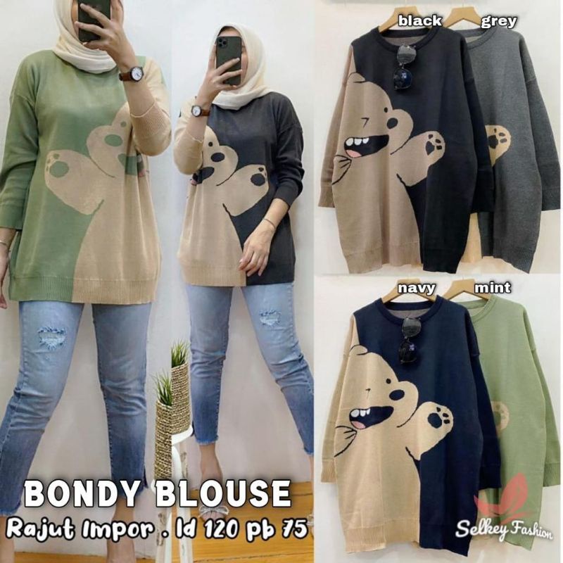 TUNIK LIDYA LD 120 MELAR  ORI RAJUT IMPORT