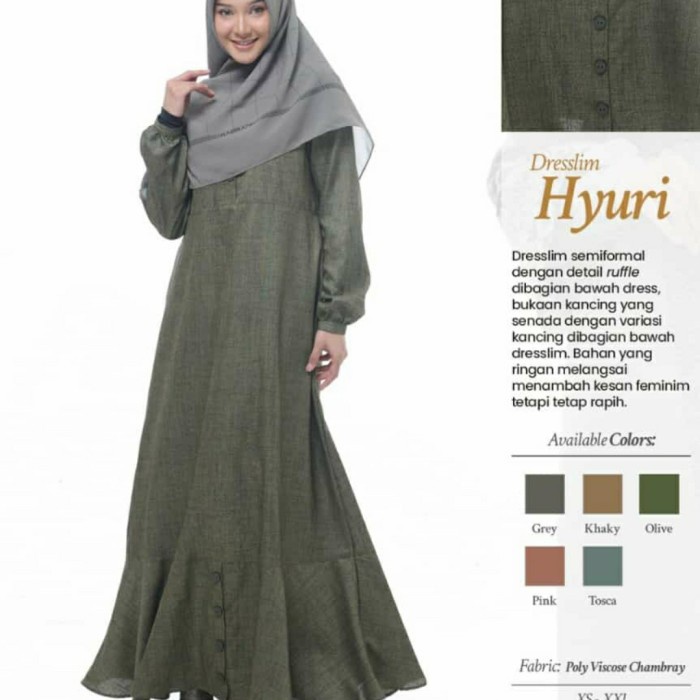 GAMIS Rabbani Dresslim Hyuri Gamis Baju Muslim Wanita Dewasa termurah terlaris terbaru dewasa dress 