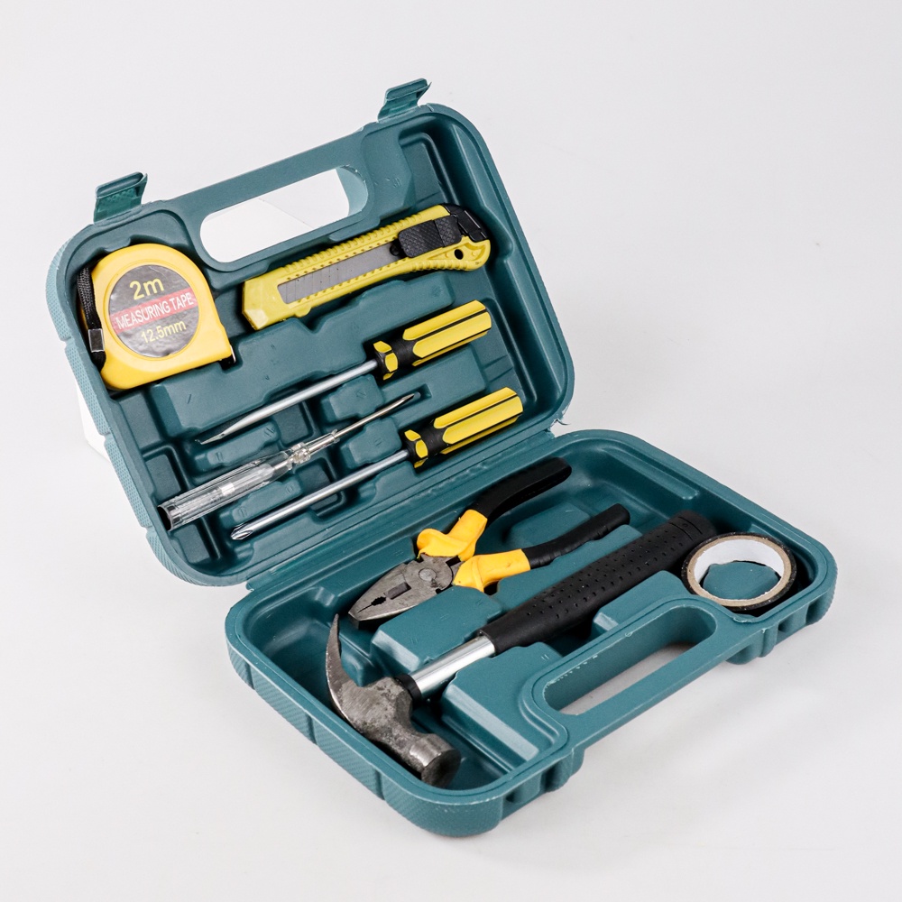 Alat Set Perkakas Palu Tang Obeng Cutter Meteran 8 in 1 - YL-8009A