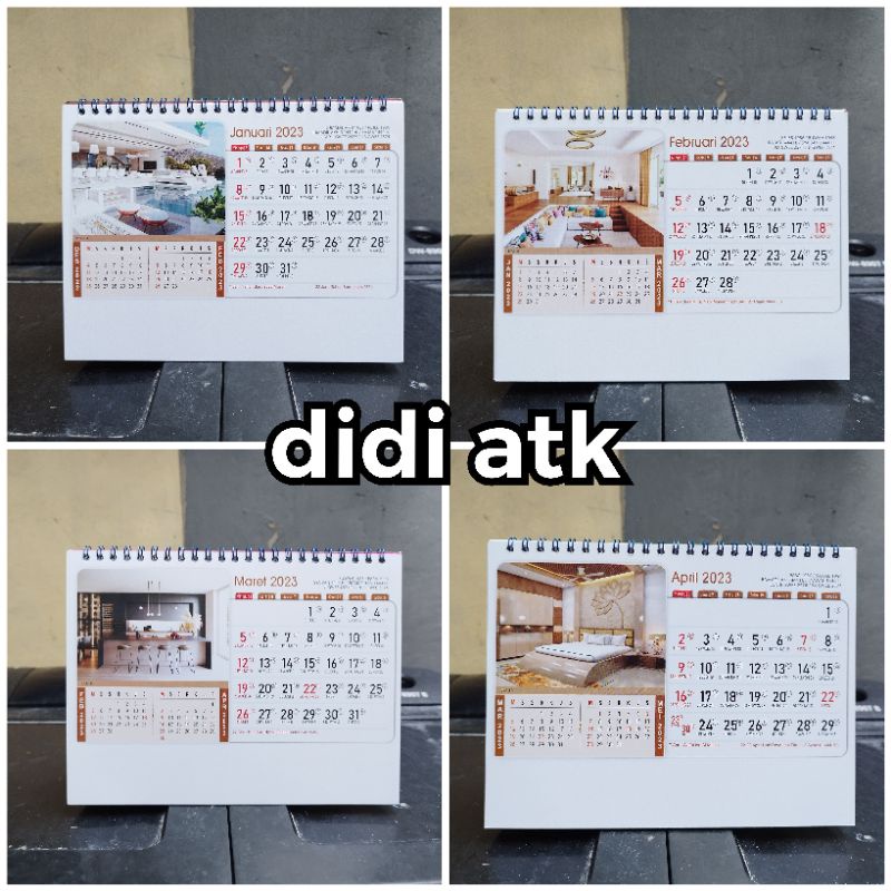 

Kalender Meja Standar 2023 KM-10 Tema Interior Rumah
