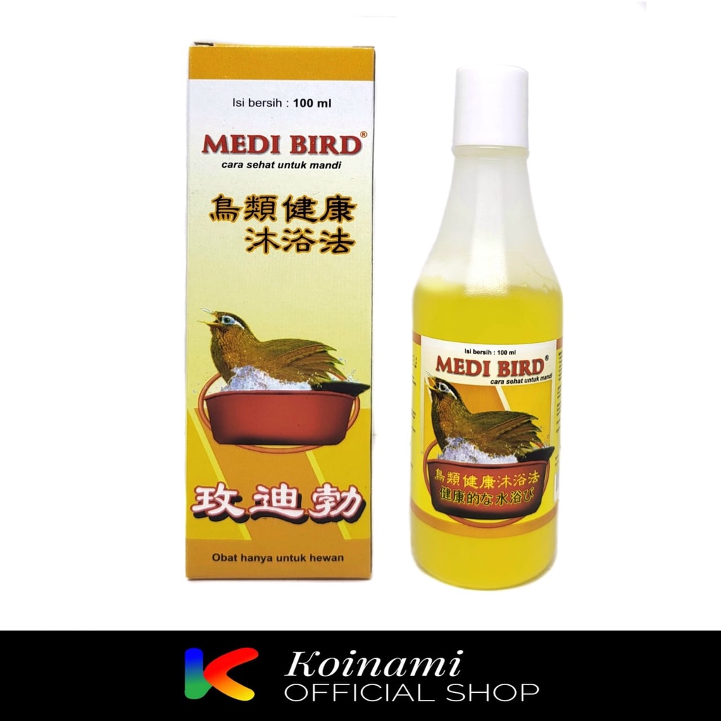 MEDI BIRD 100 ML OBAT SHAMPO BURUNG PEMBASMI KUTU - MEDI BIRD 100ML / Medion